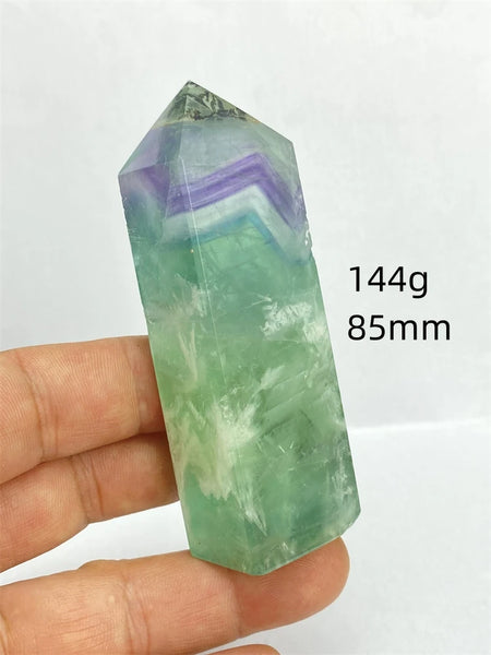Rainbow Fluorite Crystal Point-ToShay.org