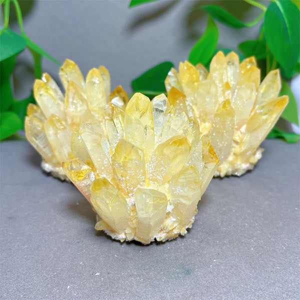 Yellow Citrine Crystal Cluster-ToShay.org