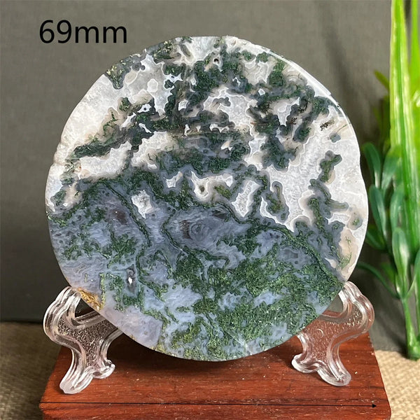 Green Moss Agate Plate-ToShay.org