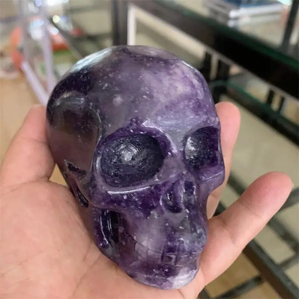 Purple Lepidolite Skull-ToShay.org