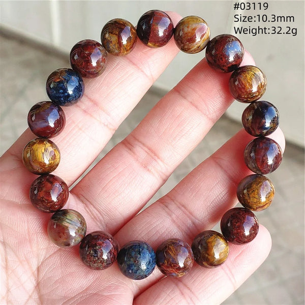 Blue Red Pietersite Bracelet-ToShay.org