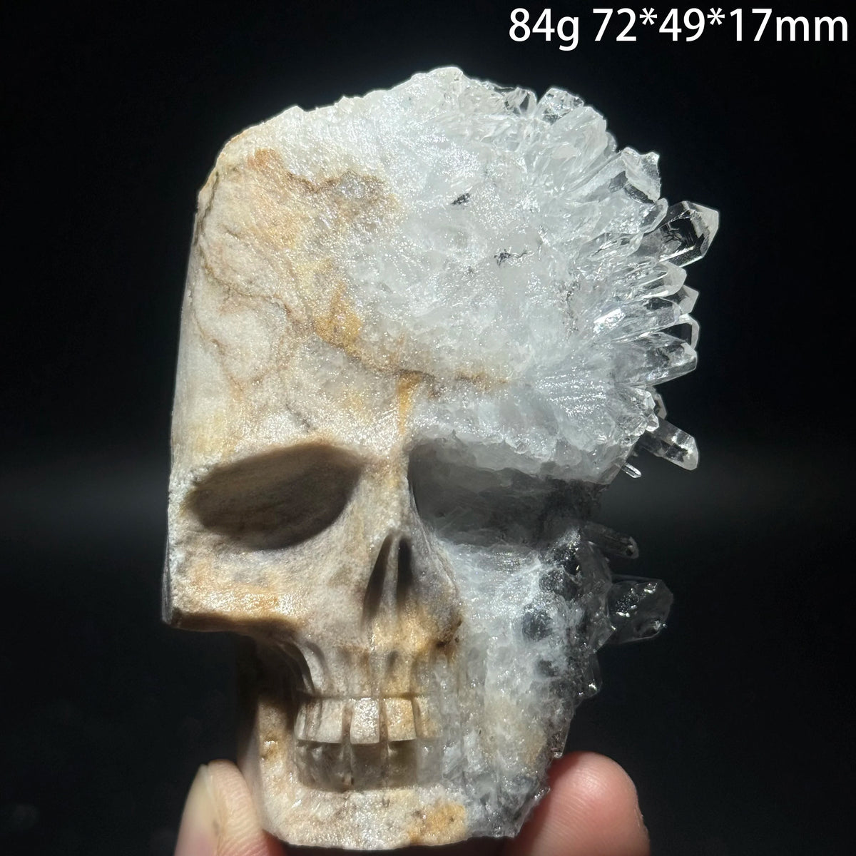Clear Quartz Cluster Skull-ToShay.org