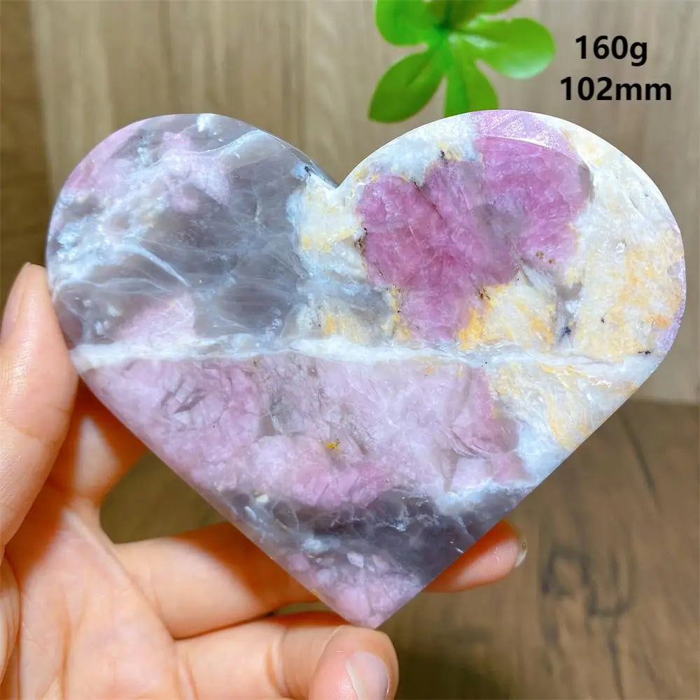 Pink Unicorn Tourmaline Heart-ToShay.org