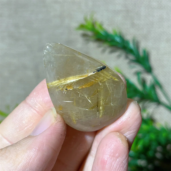 Gold Rutile Quartz Pendant-ToShay.org