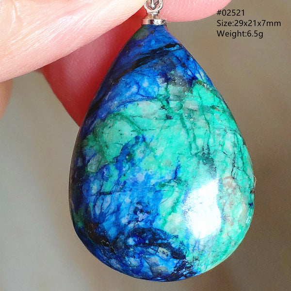 Blue Azulite Pendant-ToShay.org