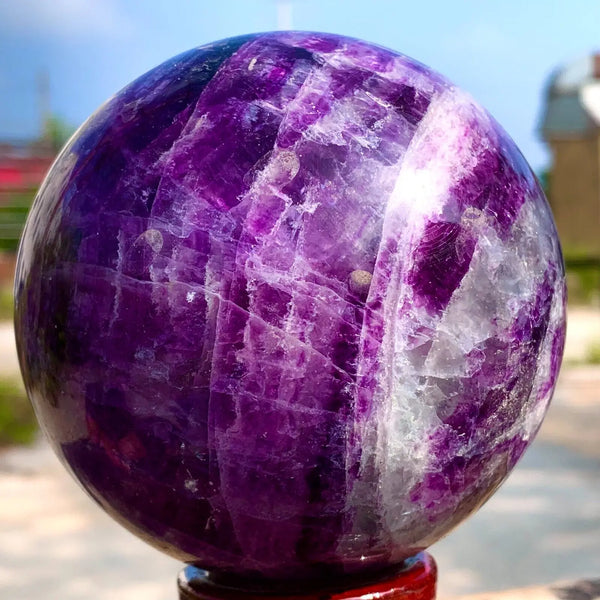 Purple Fluorite Quartz Ball-ToShay.org