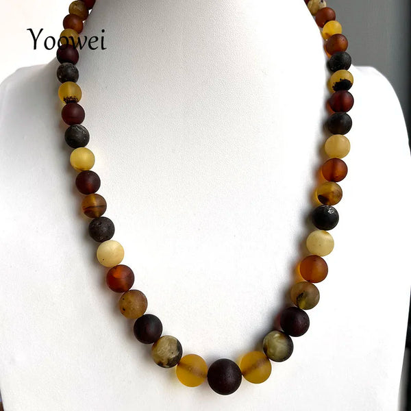 Yellow Amber Necklace-ToShay.org