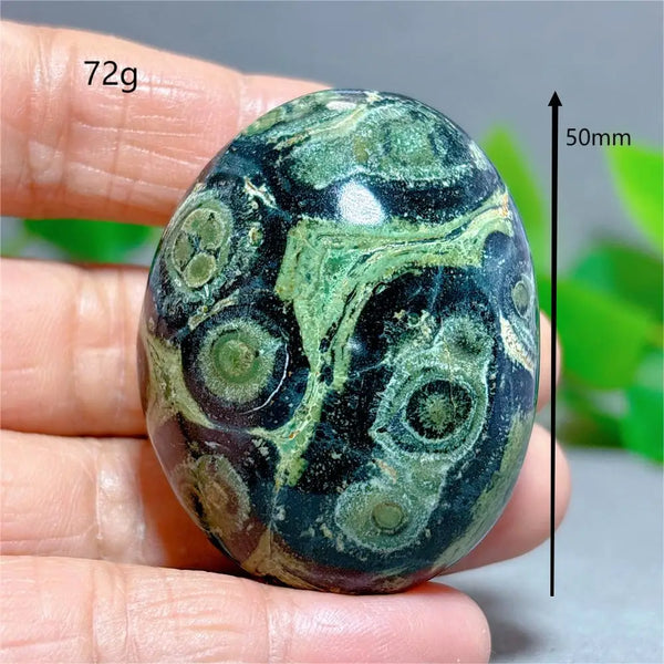 Green Malachite Palm Stone-ToShay.org