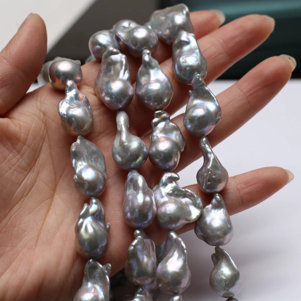 Grey Baroque Pearl Beads-ToShay.org