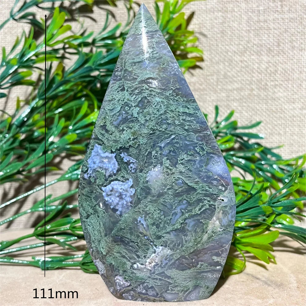 Green Moss Agate Flame-ToShay.org