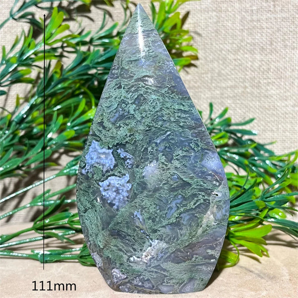 Green Moss Agate Flame-ToShay.org