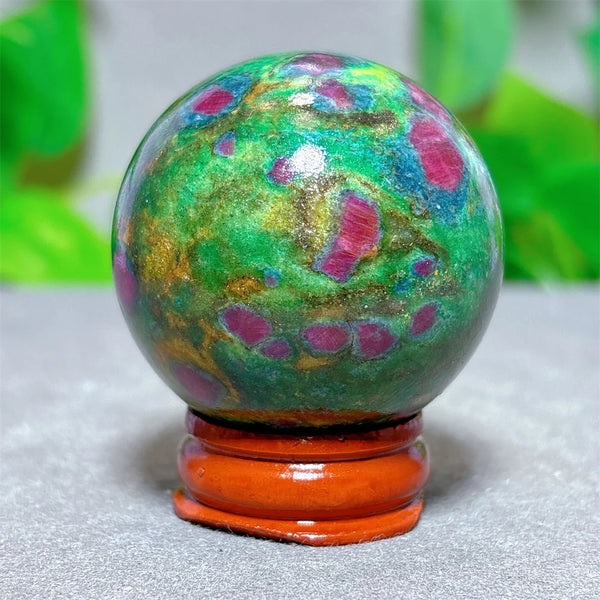 Green Ruby Zoisite Ball-ToShay.org