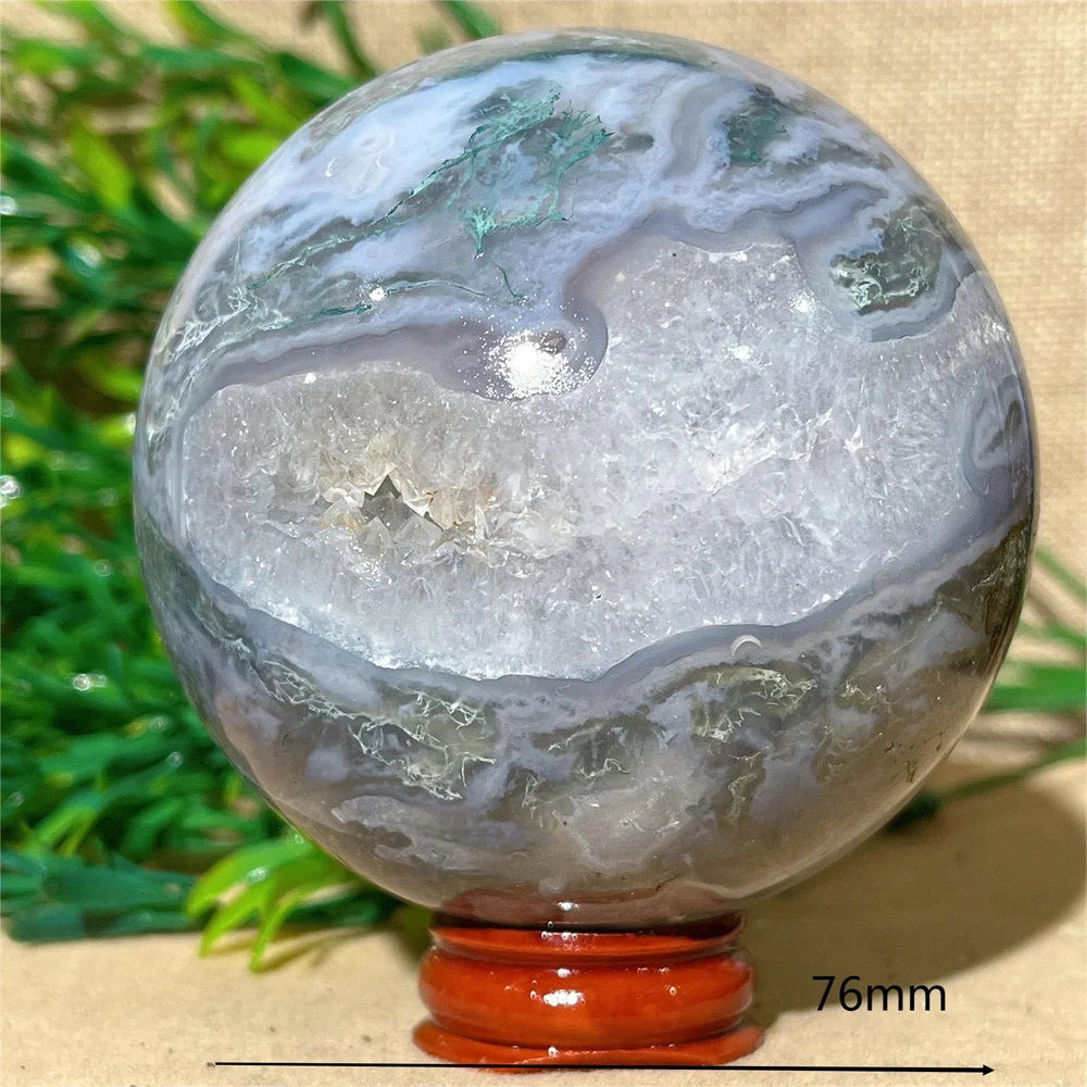 Green Moss Agate Ball-ToShay.org