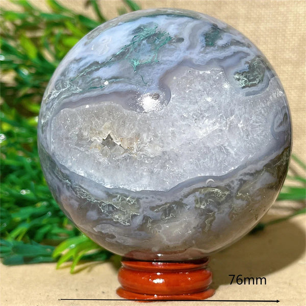 Green Moss Agate Ball-ToShay.org