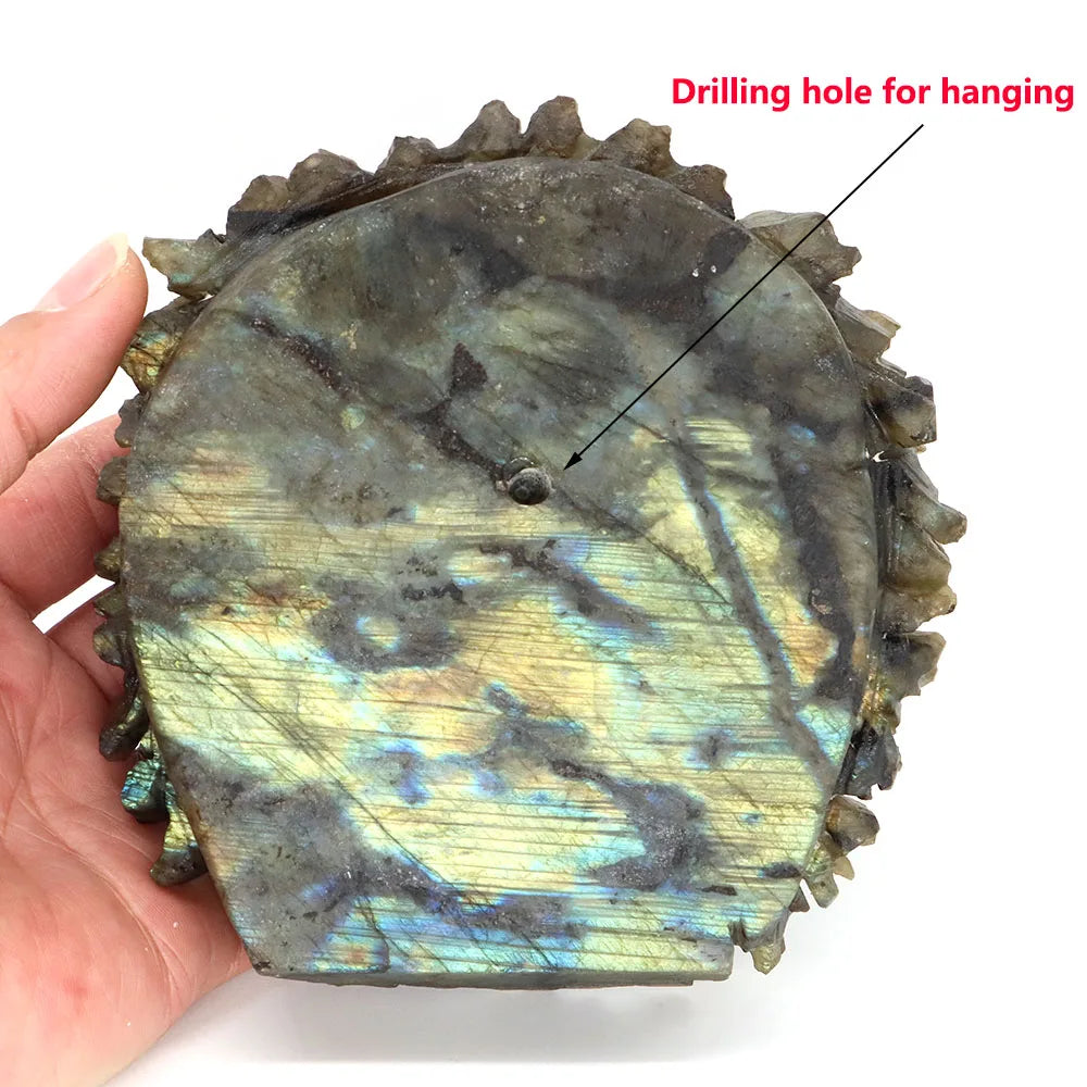 Blue Labradorite Lion Head-ToShay.org