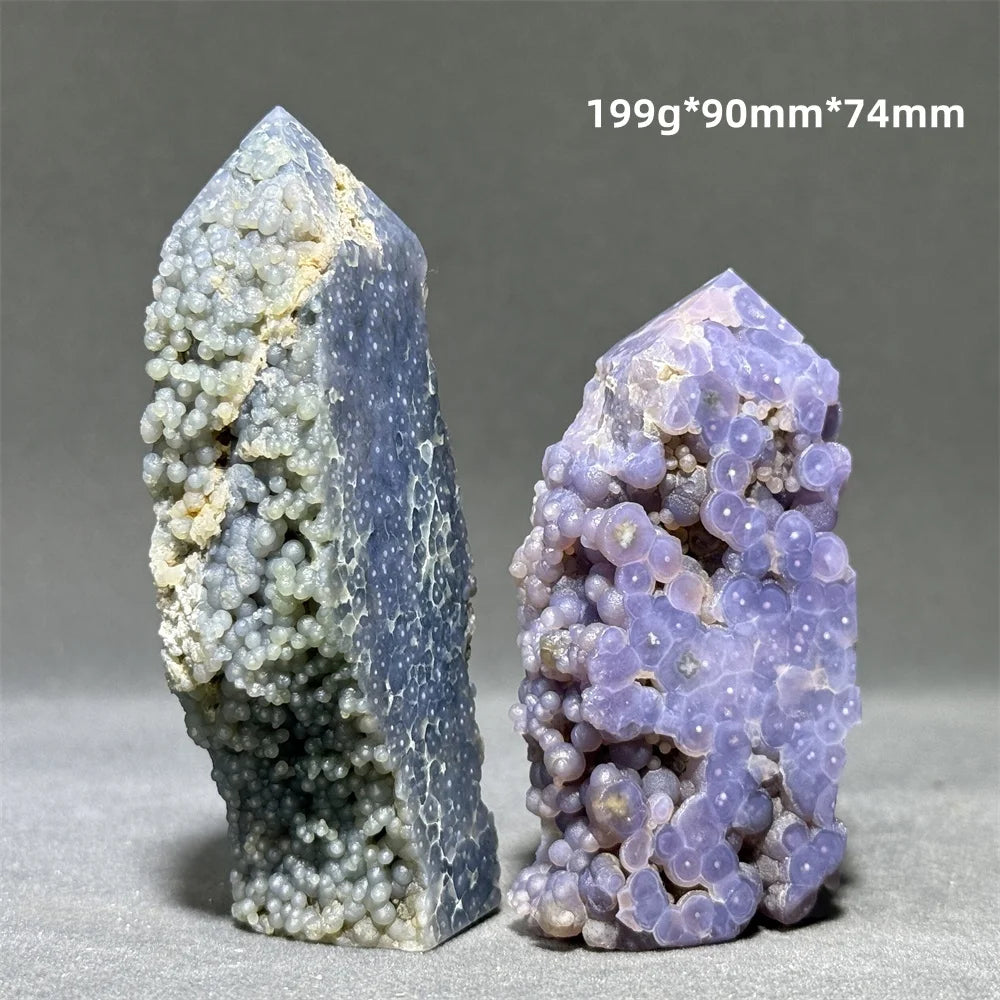 Purple Grape Agate Quartz Tower-ToShay.org