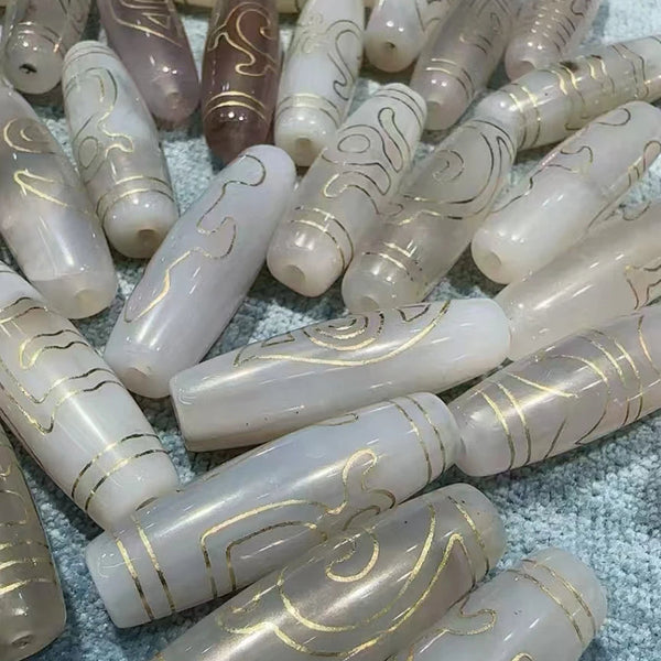 Tibetan Agate Dzi Beads-ToShay.org