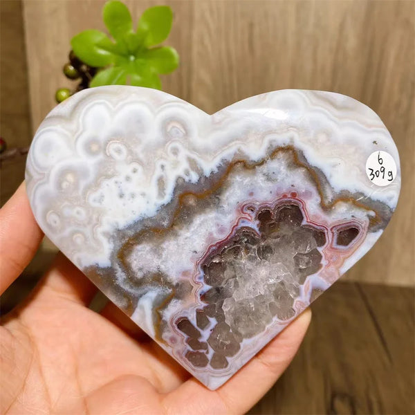 Red Agate Geode Hearts-ToShay.org