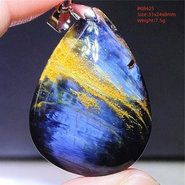 Blue Pietersite Chatoyant Pendant-ToShay.org