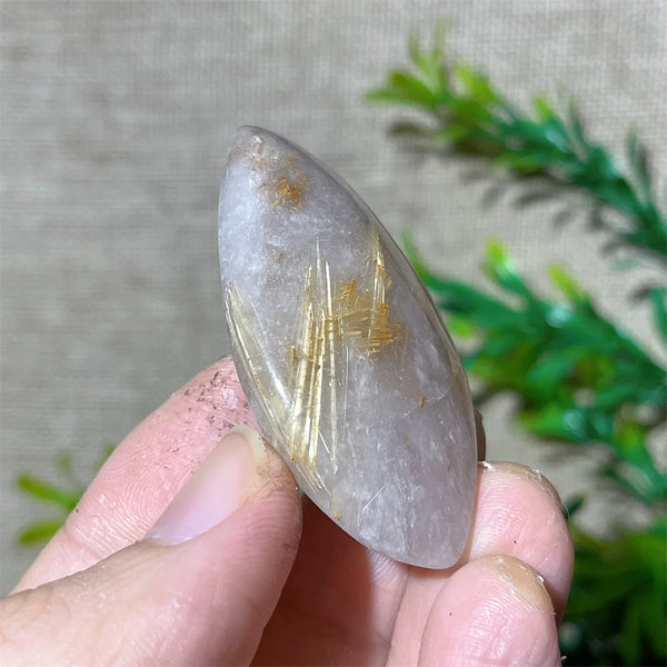 Gold Rutile Quartz Pendant-ToShay.org
