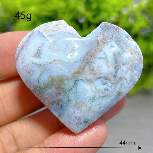 Green Moss Agate Heart-ToShay.org