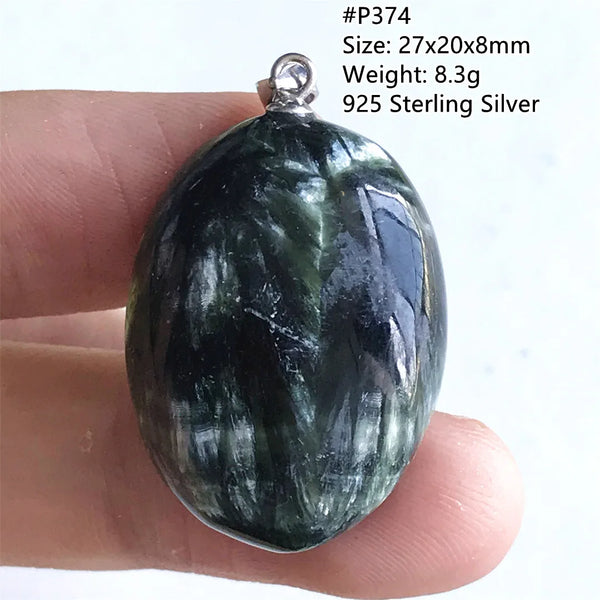 Green Seraphinite Pendant-ToShay.org