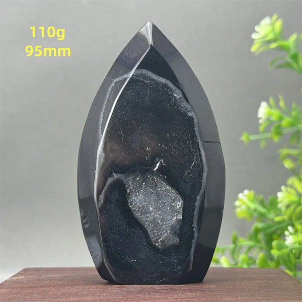 Black Onyx Geode Torch-ToShay.org