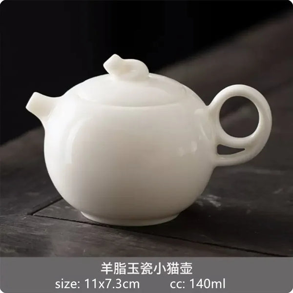 White Porcelain Teapots-ToShay.org