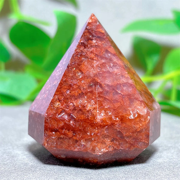 Red Fire Quartz Diamond Tower-ToShay.org