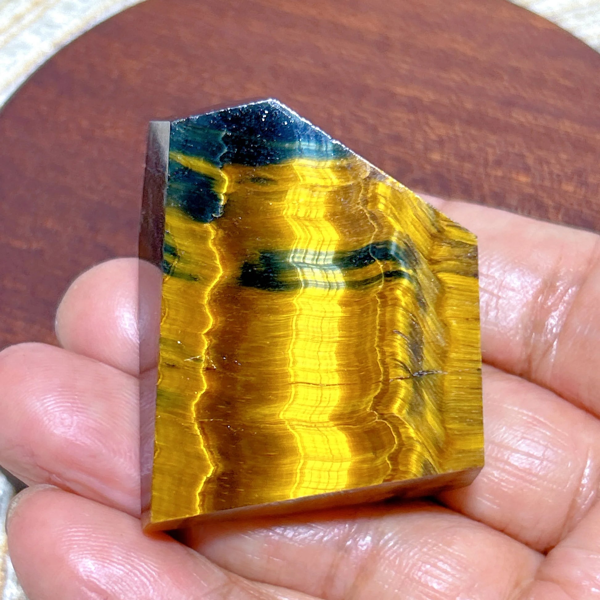 Blue Yellow Flash Tiger Eye-ToShay.org