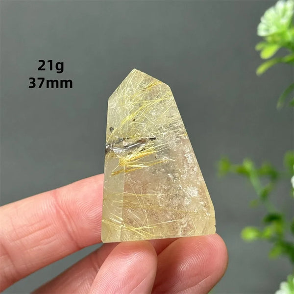 Gold Red Hair Crystal Point-ToShay.org