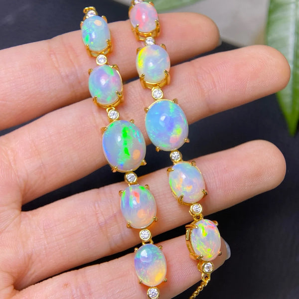 White Opal Bracelet-ToShay.org
