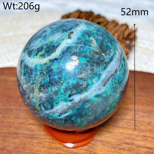 Green Jasper Pyrite Ball-ToShay.org