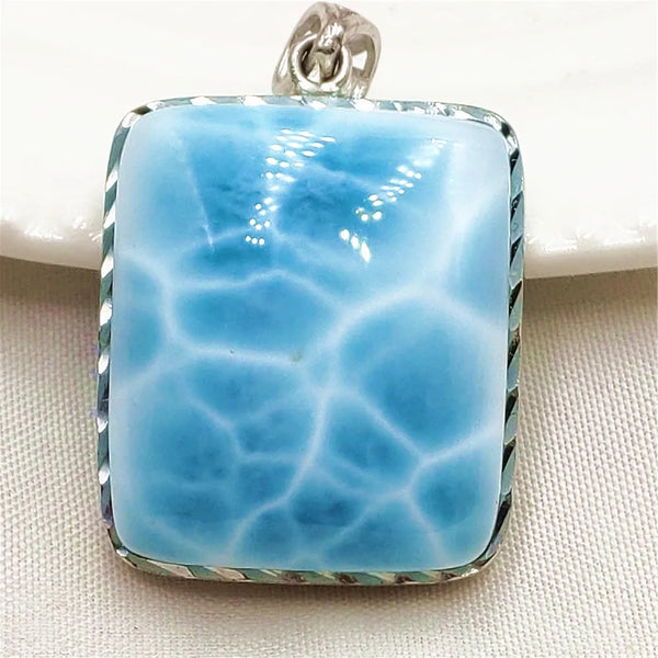 Blue Larimar Pendant-ToShay.org
