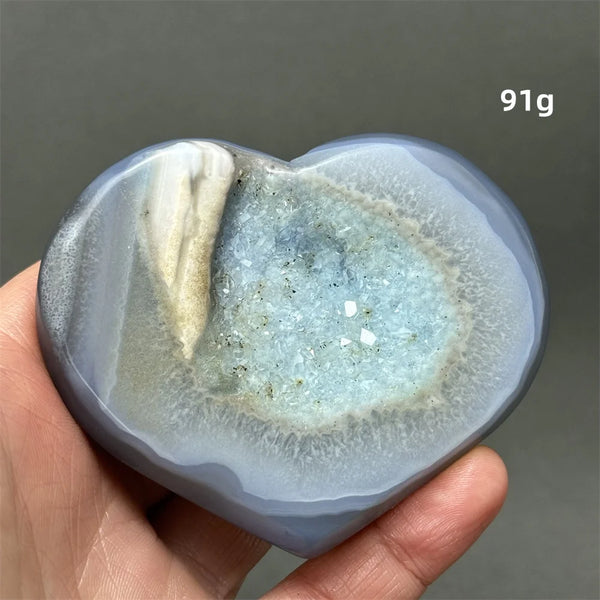 Blue Agate Geode Heart-ToShay.org