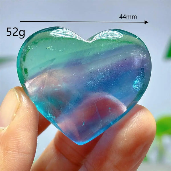 Rainbow Fluorite Heart-ToShay.org