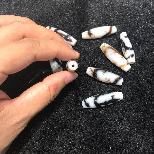 Tibetan Agate Dzi Beads-ToShay.org