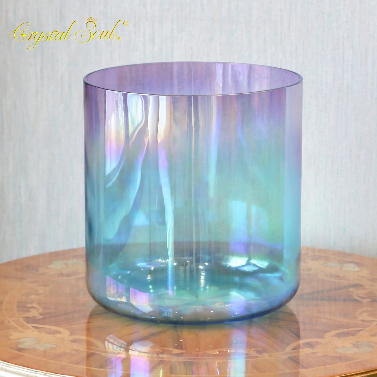 Blue Purple Crystal Singing Bowl-ToShay.org