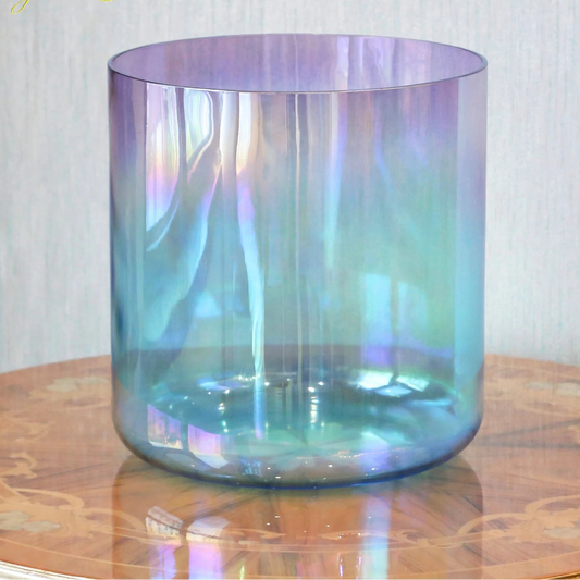 Blue Purple Crystal Singing Bowl-ToShay.org