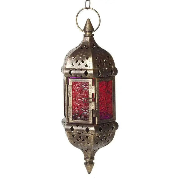 Stained Glass Hanging Lantern-ToShay.org