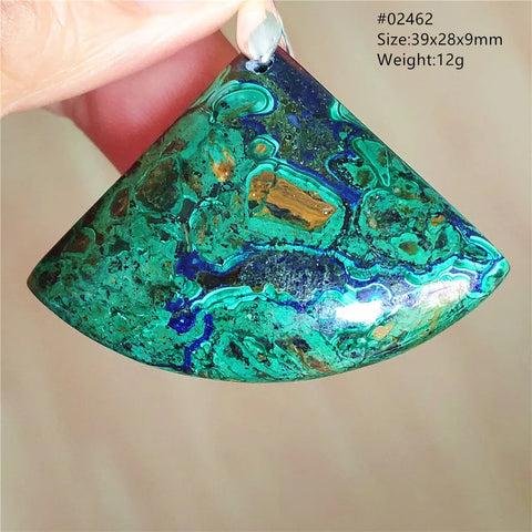 Blue Azulite Malachite Pendant-ToShay.org