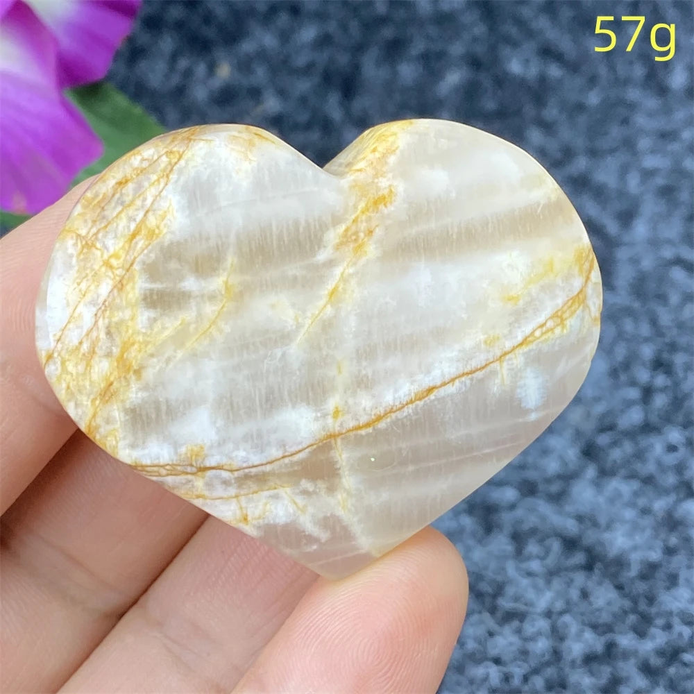 Yellow Ghost Crystal Heart-ToShay.org