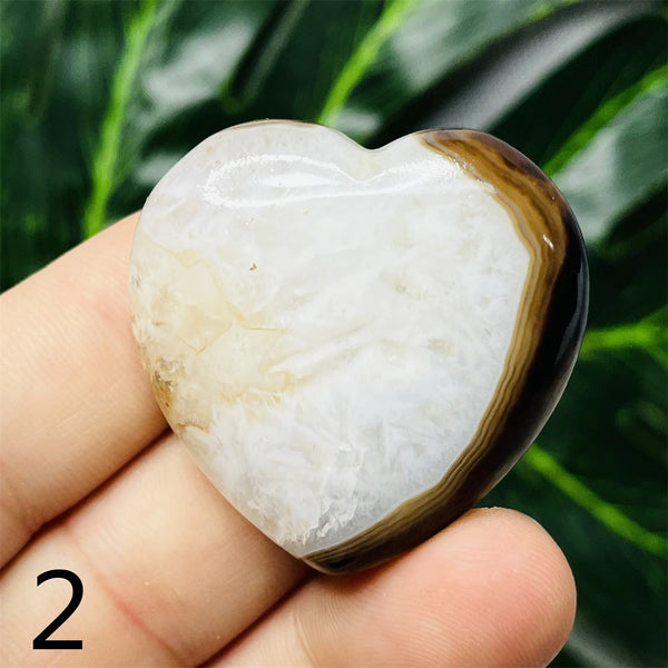 Black Agate Geode Heart-ToShay.org