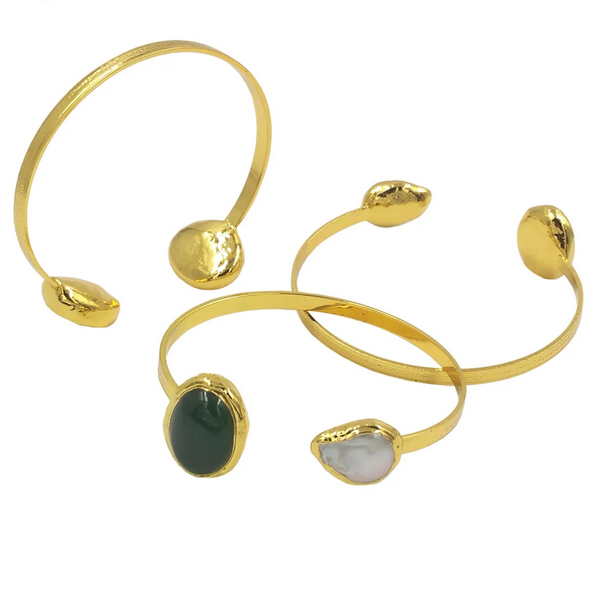 Gold Cuff Bangle-ToShay.org