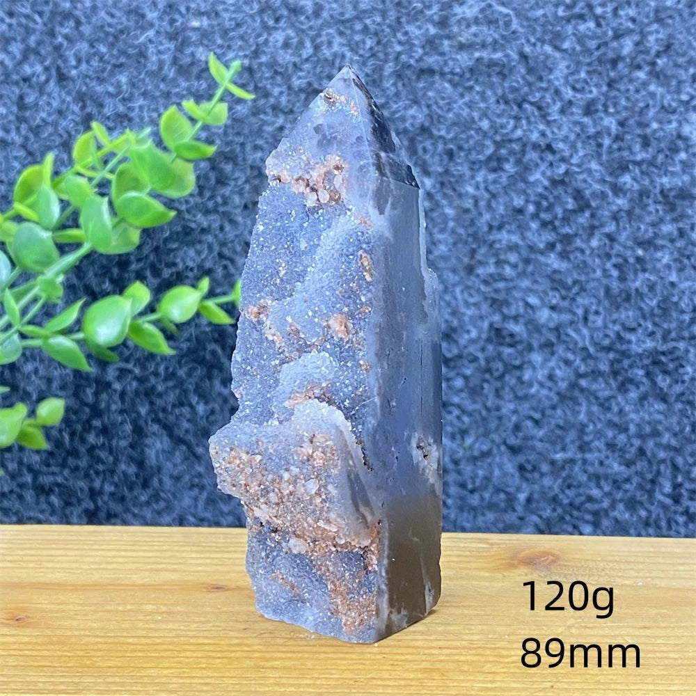 Purple Sphalerite Geode Tower-ToShay.org