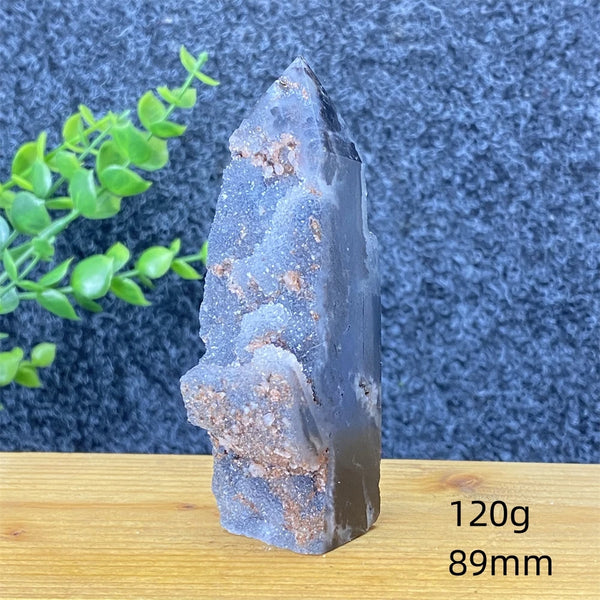 Purple Sphalerite Geode Tower-ToShay.org