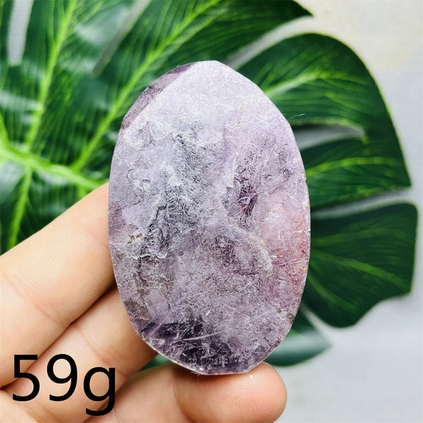 Purple Mica Crystal Palm Stone-ToShay.org