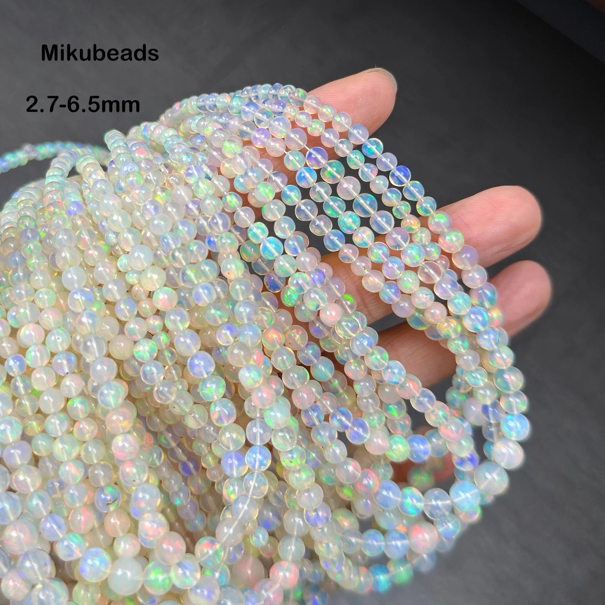 White Opal Stone Beads-ToShay.org