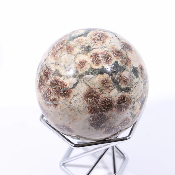 Green Cherry Blossom Agate Ball-ToShay.org