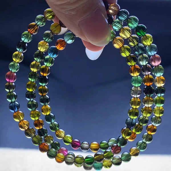 Green Red Tourmaline Bracelet-ToShay.org